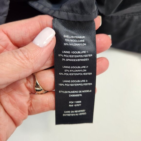 Alice & Olivia Needman Black Checkered Mock Neck A-Line Dress  Size 0 - Picture 9 of 14